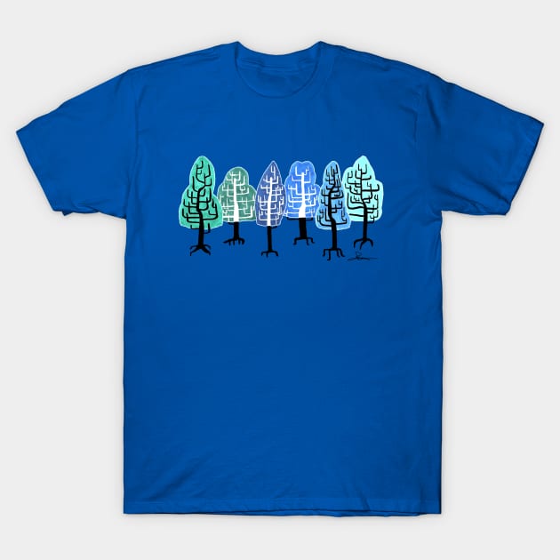 Tree Skeletons T-Shirt by ReneB615